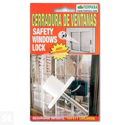 Cerradura Ventana Corredera Blanca