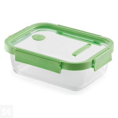 Recipiente Hermético 100% Vidrio Rectangular 1520ml