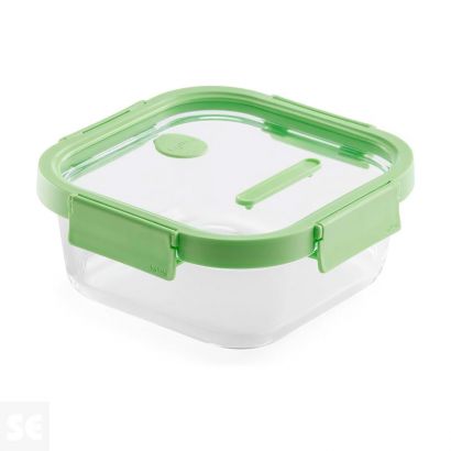 Recipiente Hermético 100% Vidrio Cuadrado 1100ml