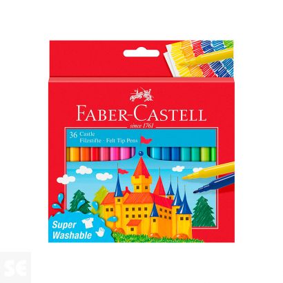 Rotulador con Punta de Fibra 36u