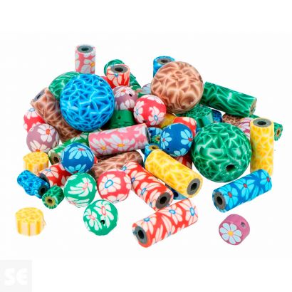 29 Cuentas Poliméricas Surtidas 150u Aprox.140g