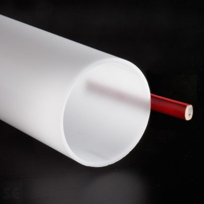 Tubo rígido metacrilato transparente ⦰24mm, 2 metros