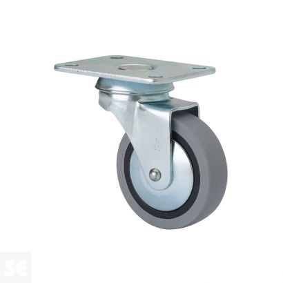 Rueda Giratoria Goma Gris 601-030-1