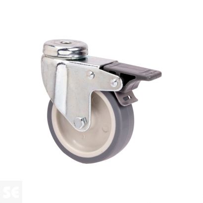 Rueda Giratoria C/Freno Goma 401-100-5