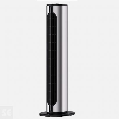 Termoventilador Vertical Cerámico Plata/Negro 1500w Canadá