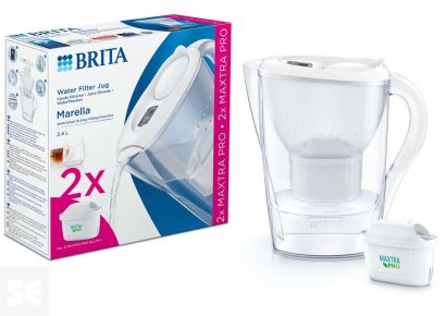 Jarra Brita Filtrante Marella Blanca 2f Mxpro