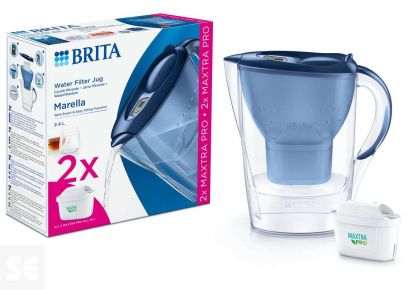 Jarra Brita Filtrante Marella Azul 2f Mxpro