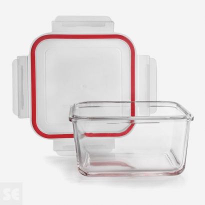 Contenedor Táper Cuadrado Borosilicato 1l. 