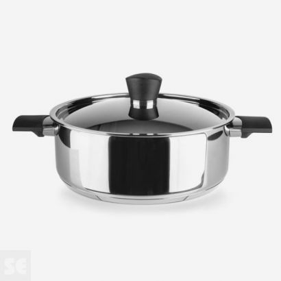 Cacerola con Tapa Apto Inducción Inoxidable 24cm.