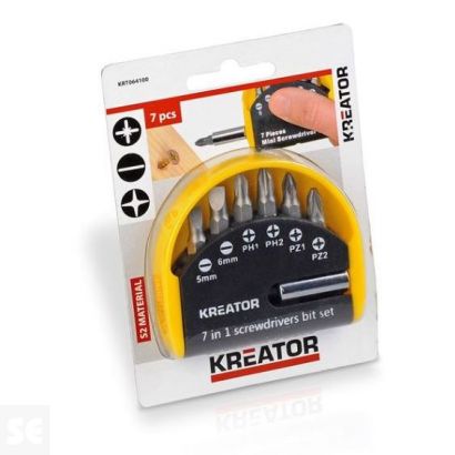 Juego de brocas Bits 25mm Estuche (7u.)