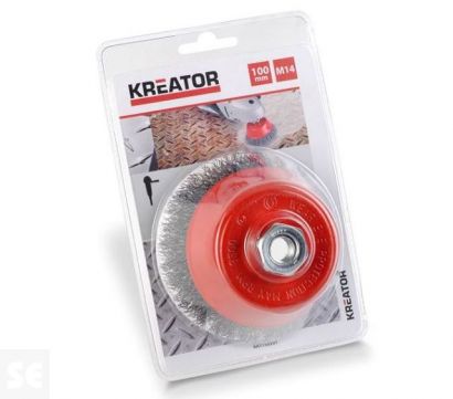 Cepillo Metálico Copa M14 -  100mm. diámetro