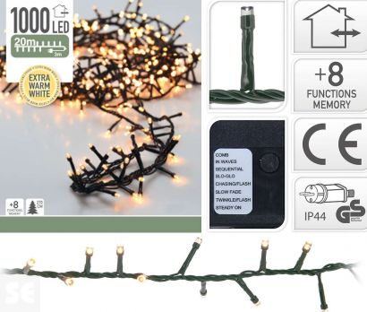 Guirnalda Micro 1000 leds Blanco Cálido