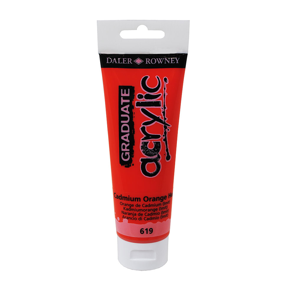 Pintura Acrílica Graduate Naranja Cadmio 120ml