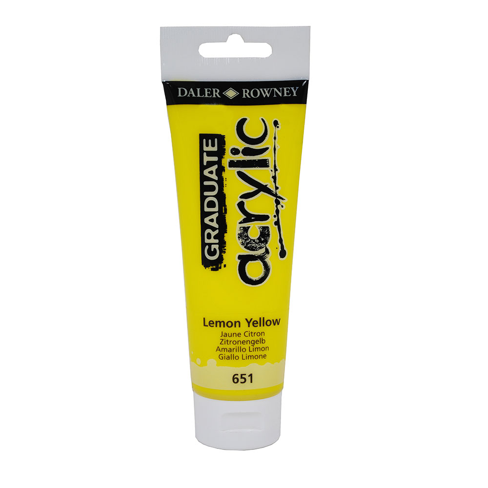 Pintura Acrílica Graduate Amarillo Limón 120ml