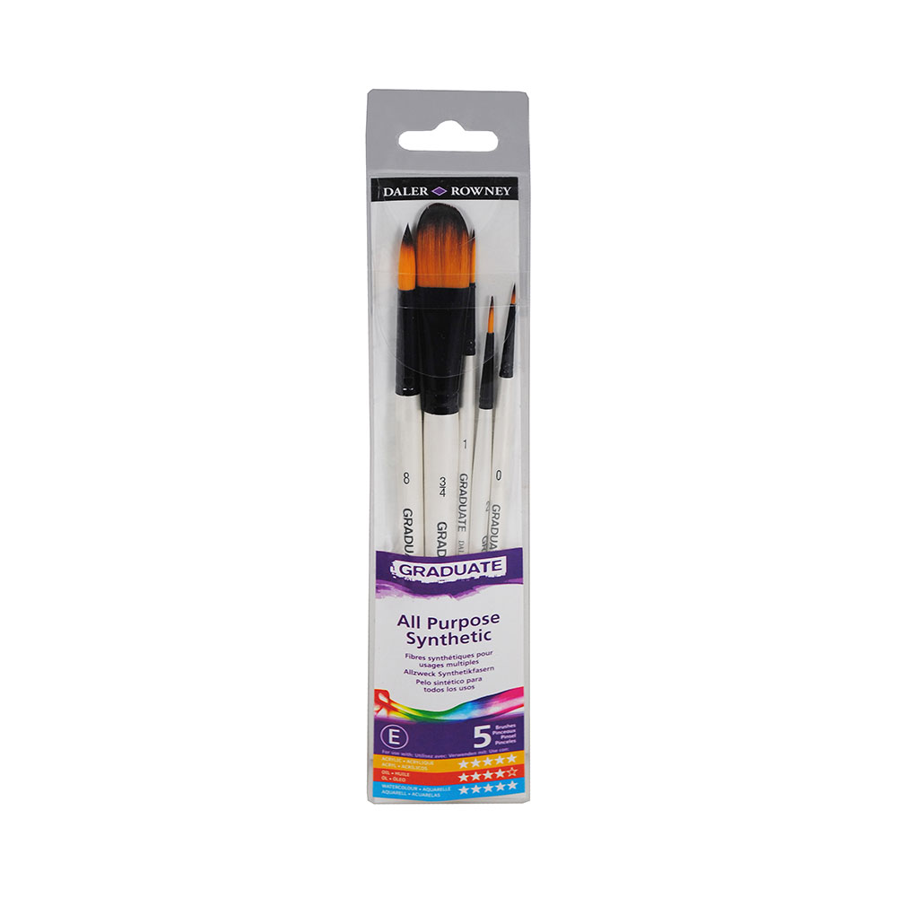 DALER ROWNEY ESTUCHE 10 PINCELES DE PELO SINTÉTICO