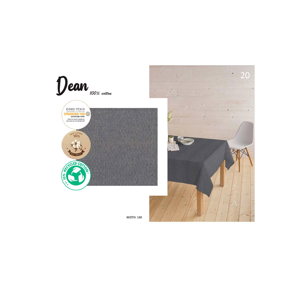 Tejido Galia Nature Dean Negro Resinado de 140 cm (a metros)