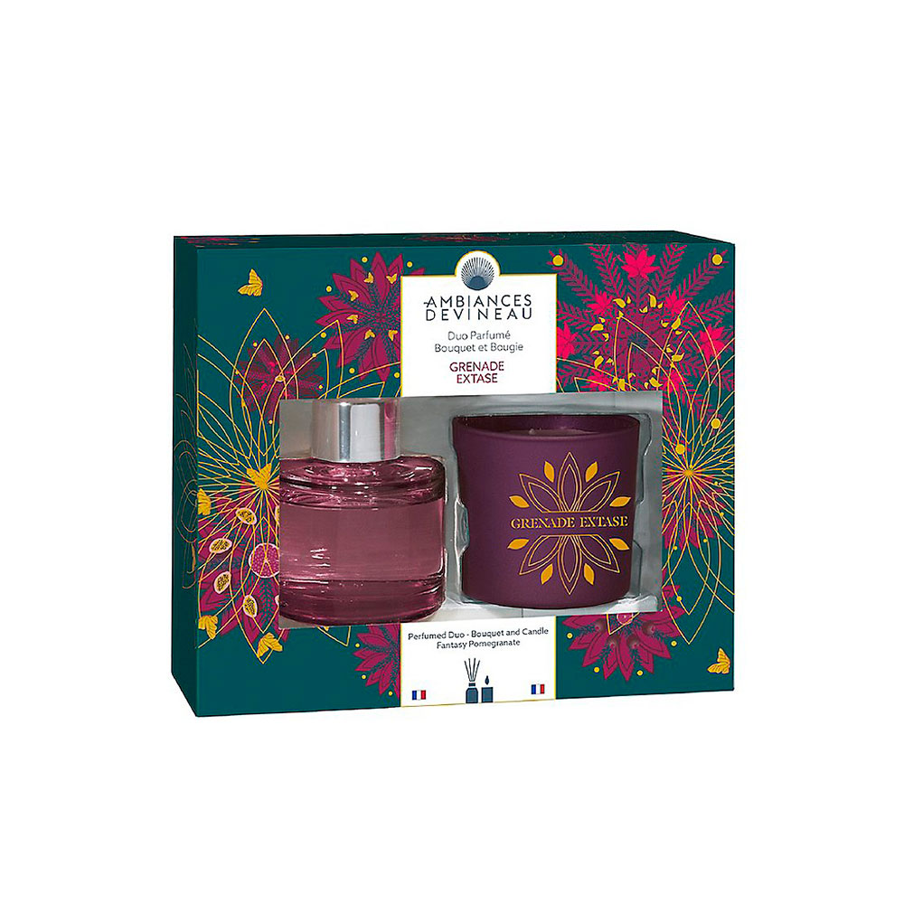 Mini Duo Bouquet Éxtasis Granada + Vela