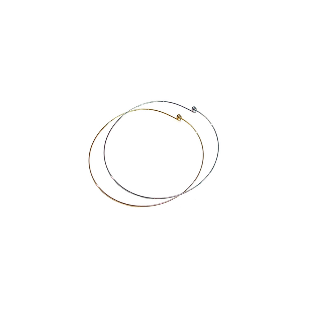 Gargantilla Cuello Rígida Dorado 130mm (1u)