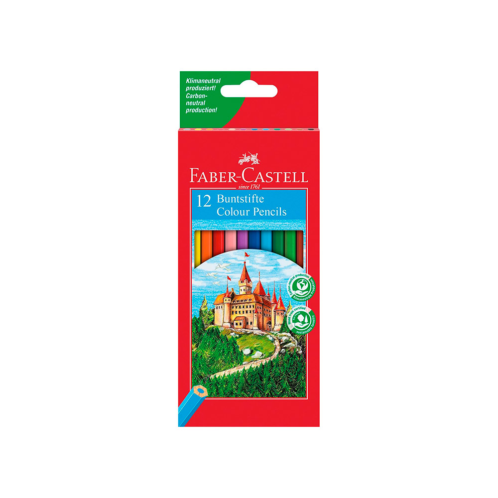 Ecolápices de Color Castillo Forma Hexagonal. 12u