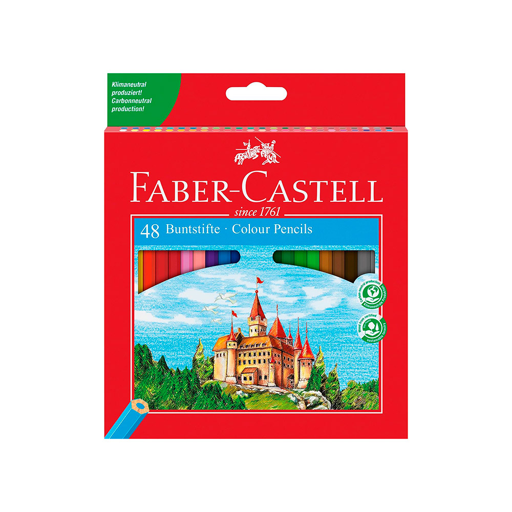 Ecolápices de Color Castillo Forma Hexagonal. 48u