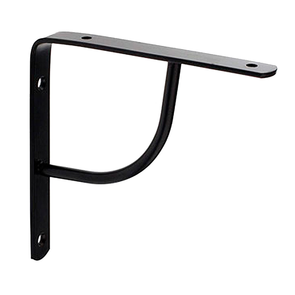 Escuadra Decorativa Curve Negro 24x24