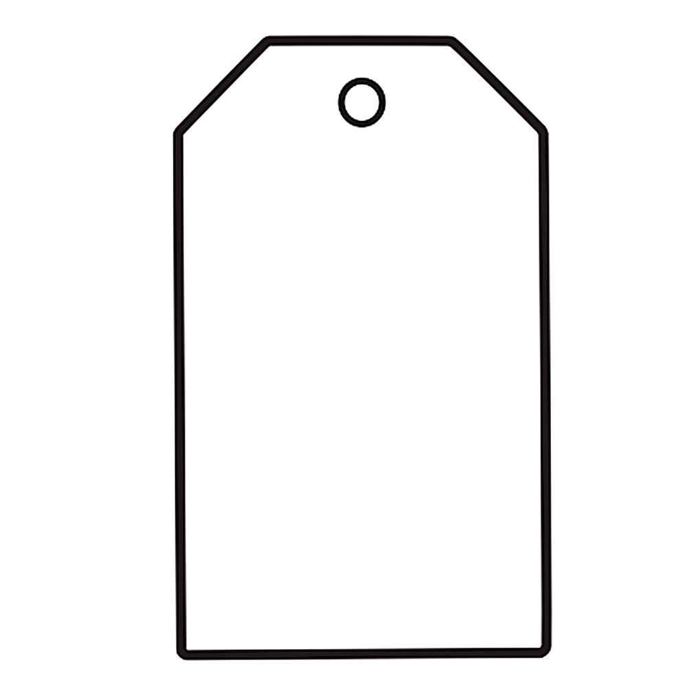 Taco Etiquetas Cartón Blanca Rectangulares 5x9 cm 40 uds.