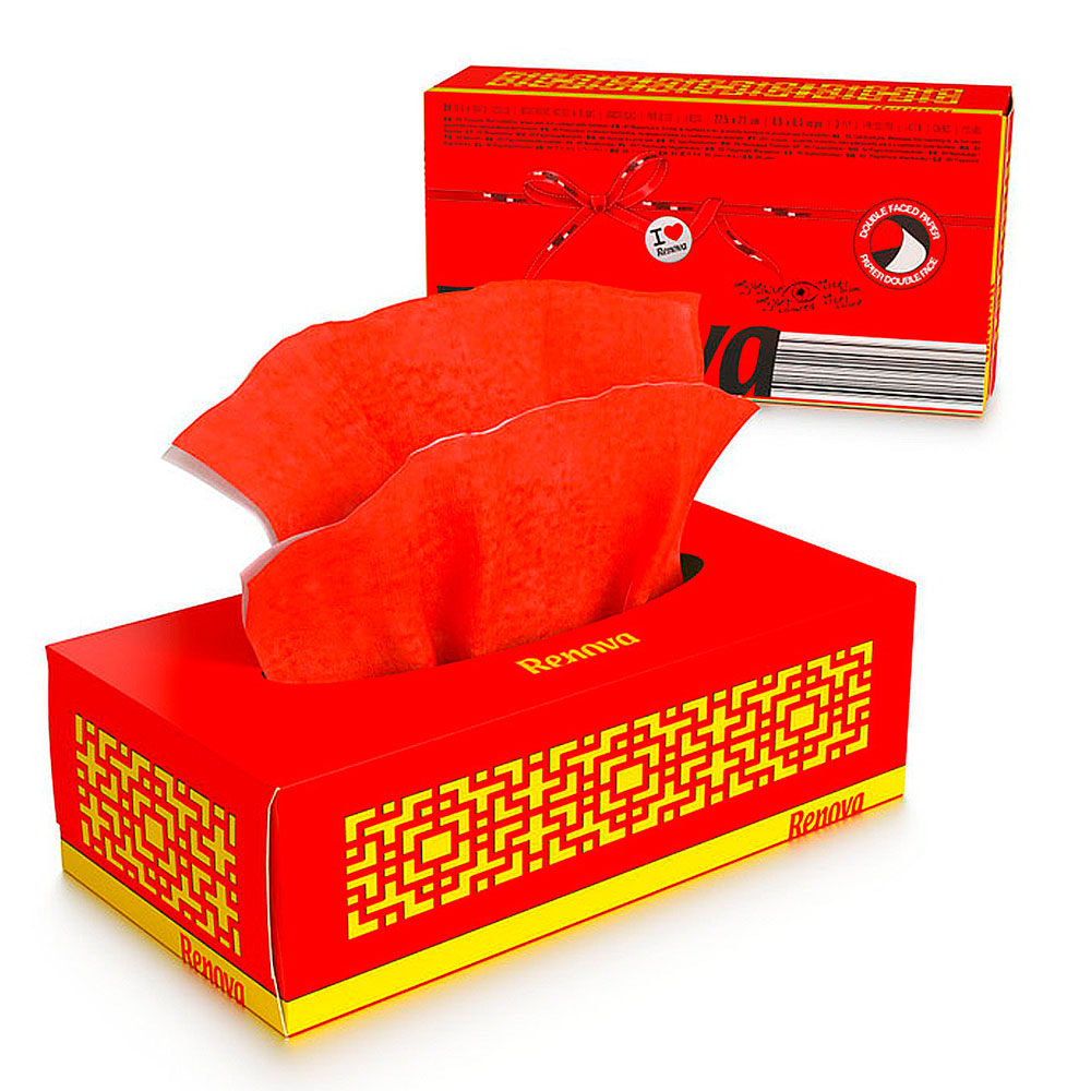 Pañuelos Facial Renova Red Label Maxi Rojo