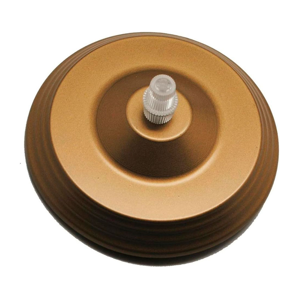 Florón Techo Metalico Completo Diám. 120mm Dorado