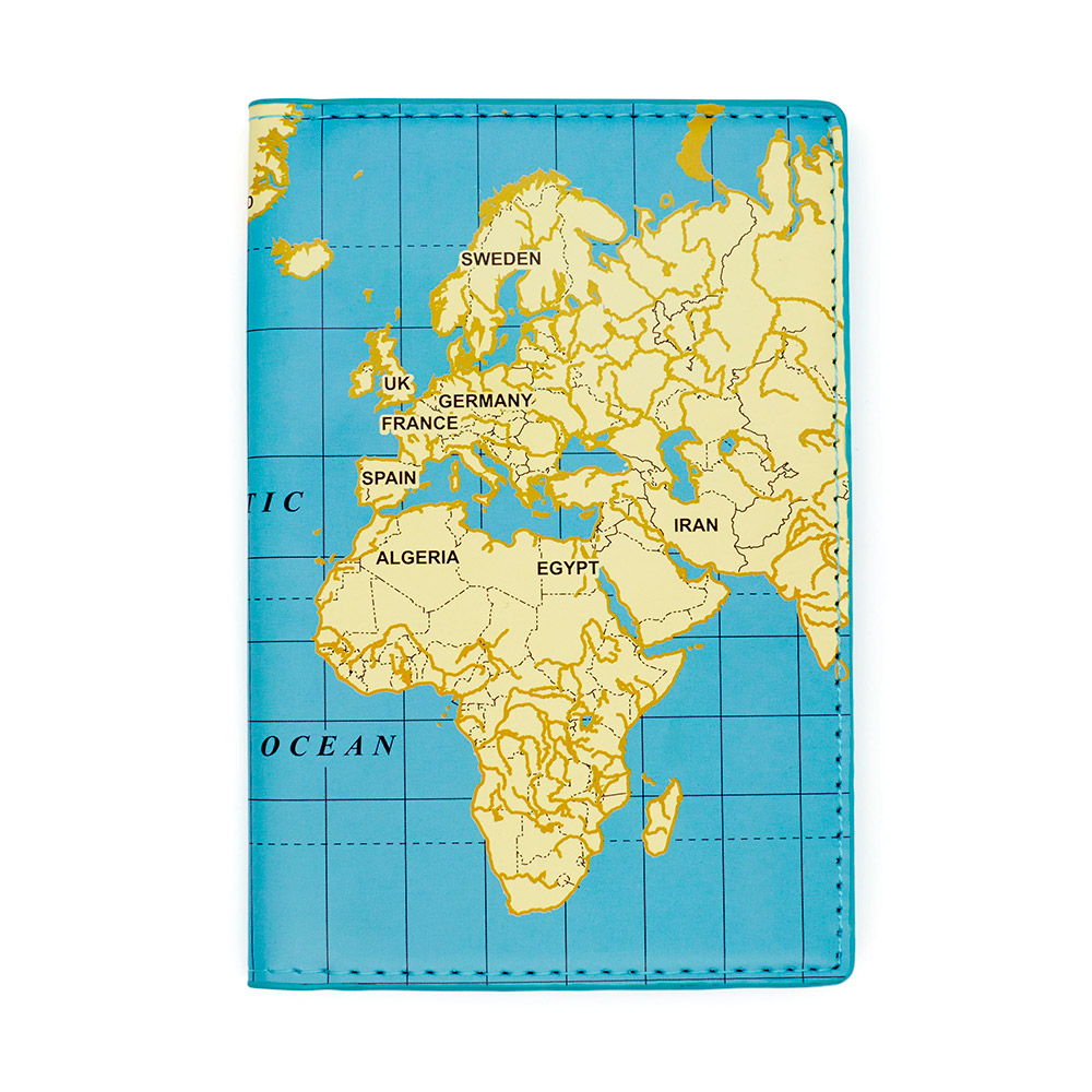 Funda para Pasaporte Mapa