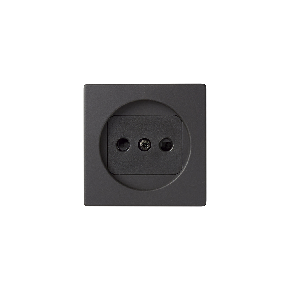 Tapa Base Enchufe 2P Grafito Simon 82