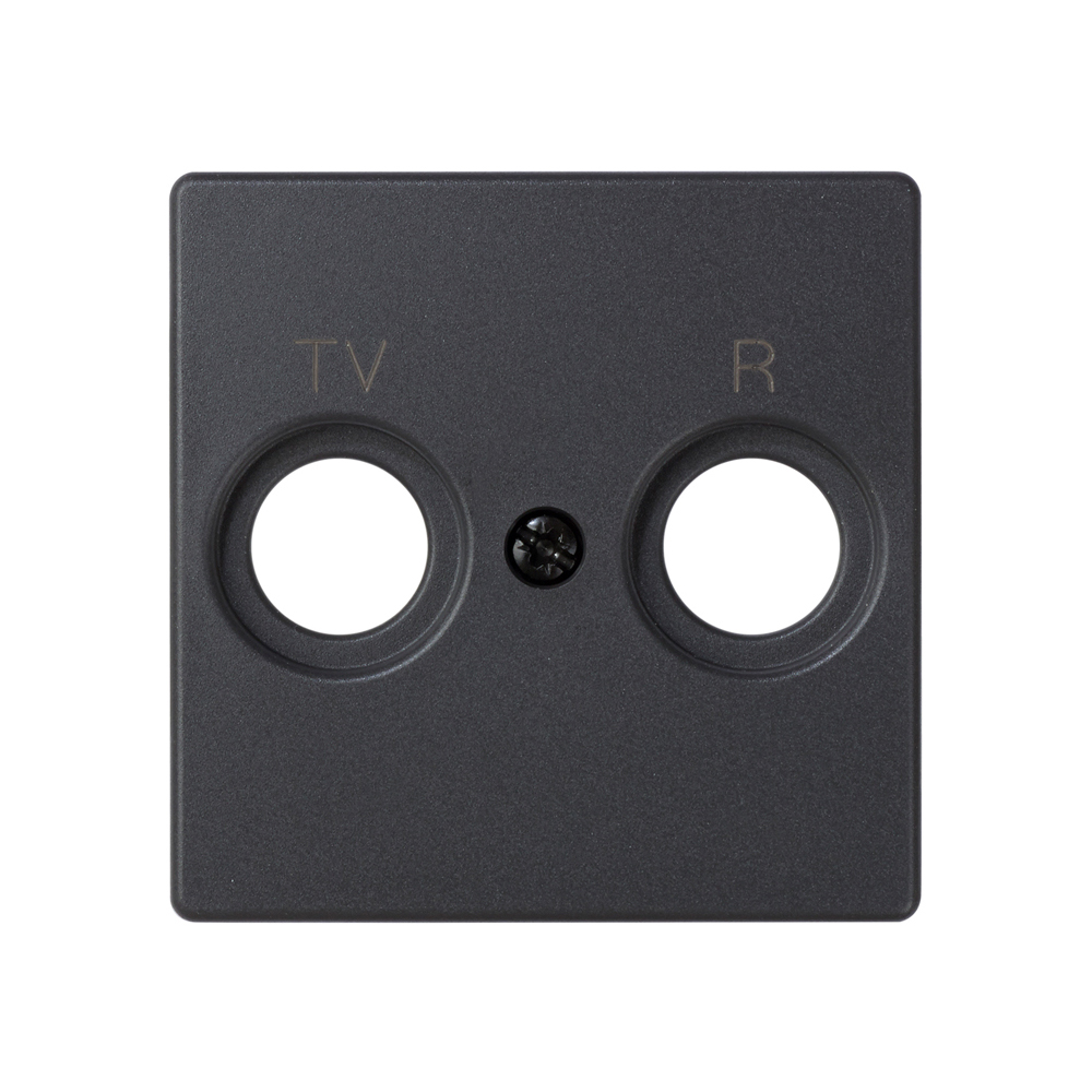 Tapa Toma R+Tv Grafito Simon 82
