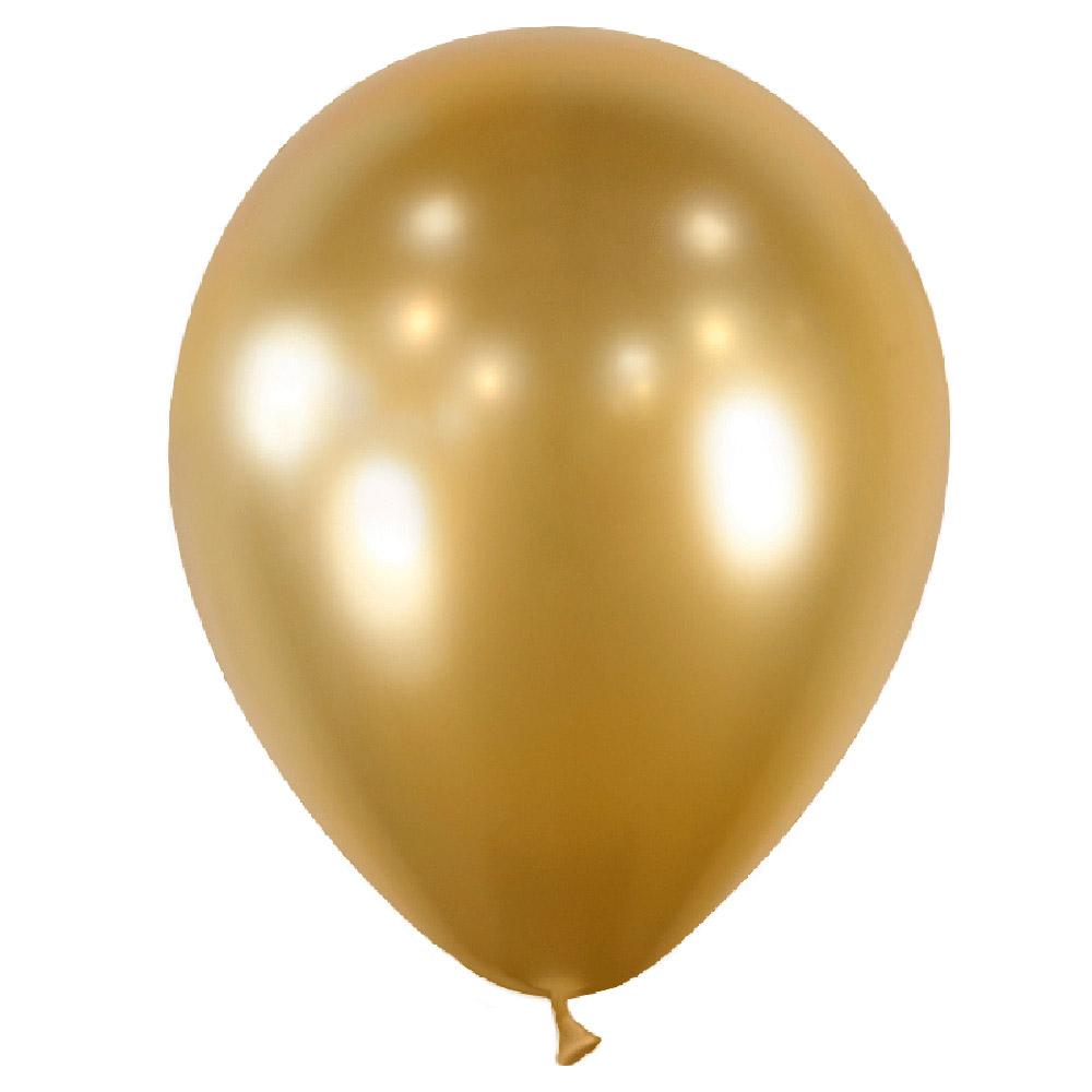 Globo Látex Bolsa 25 Oro Brilliant 30 cm