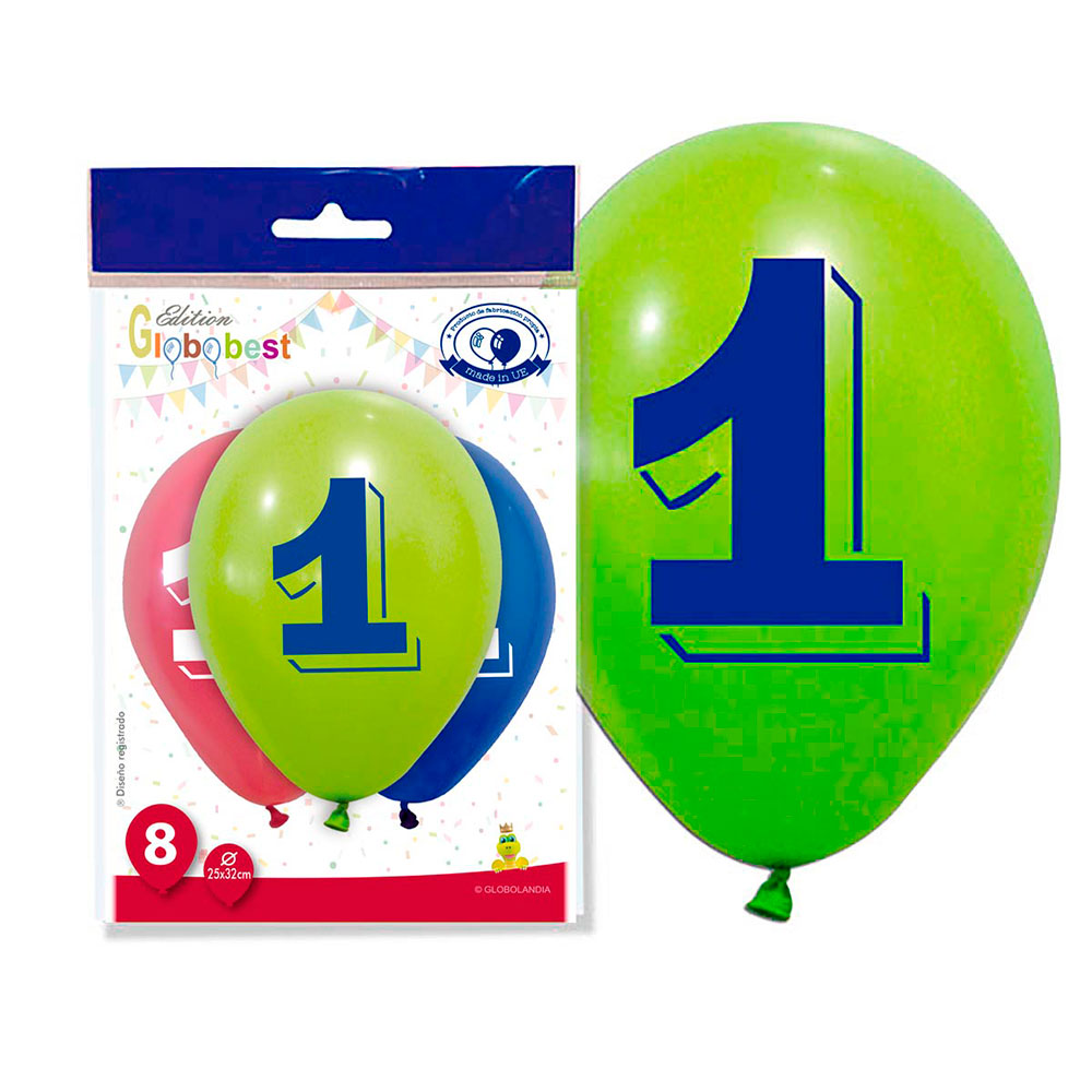 Globo Número 1 - 8 uds.