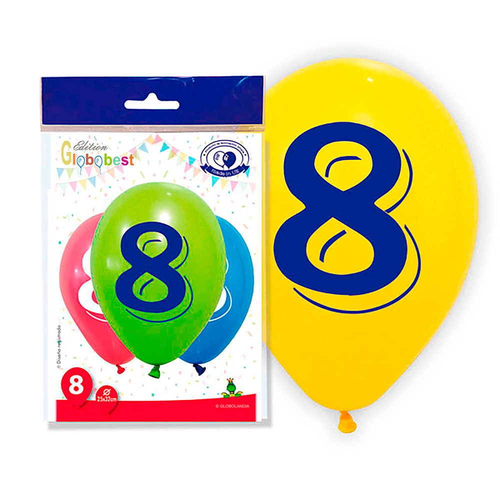Globo Número 8 - 8 uds.