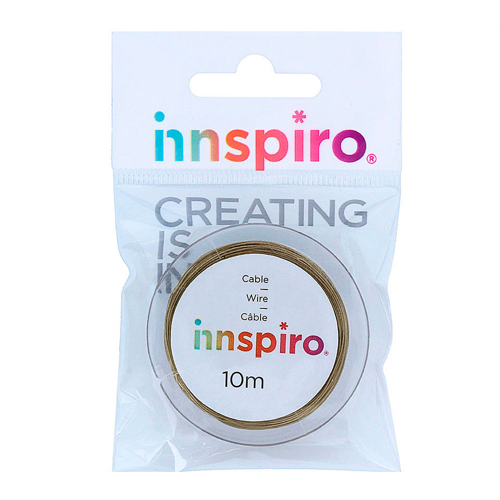 Hilo Acero Dorado Viejo 0,38mm.10m. 15960