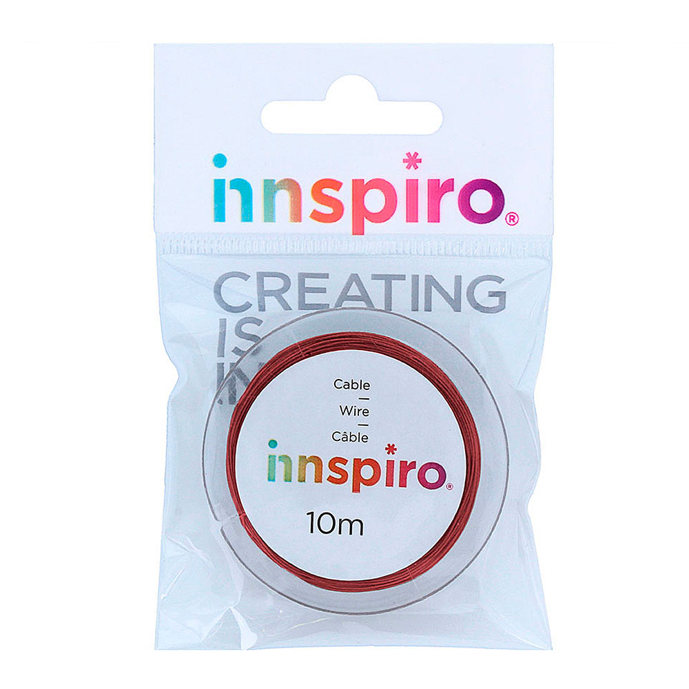 Hilo Acero Rojo 0,38mm. 10m. 15965