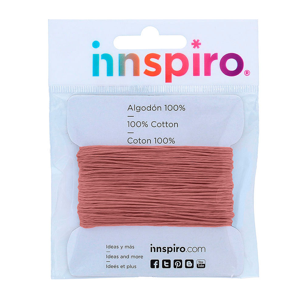 Hilo Algodón Rojo Pastel 0,5mm. 10m. 62108