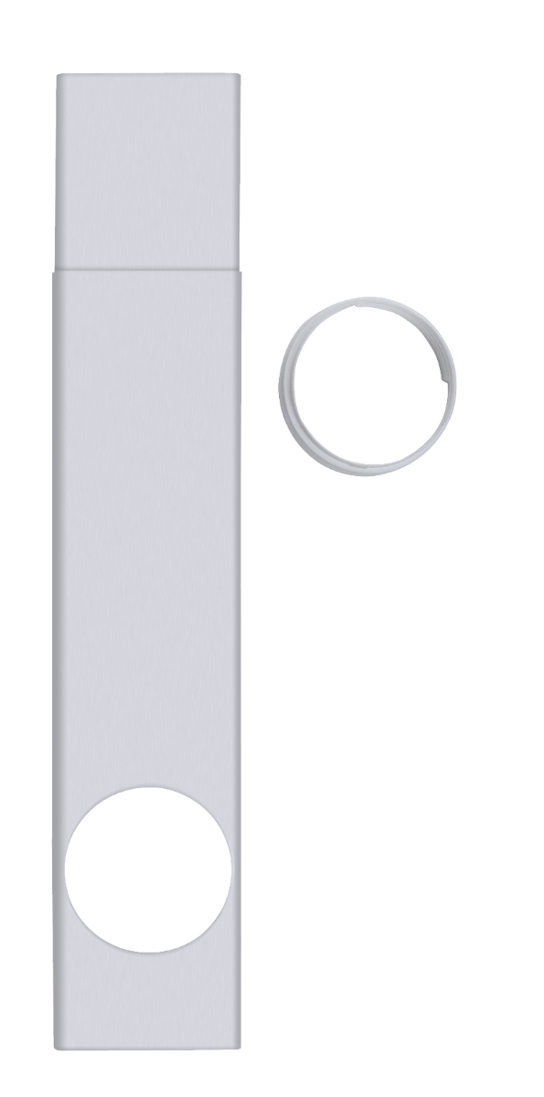Kit de ventana ajustable y rígido para aires acondicionados portátiles.