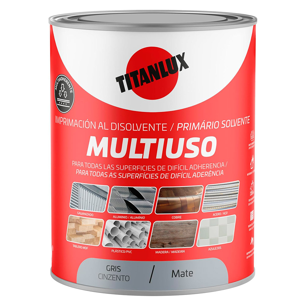 Titanlux Imprimacion Multiuso Gris 250 ml