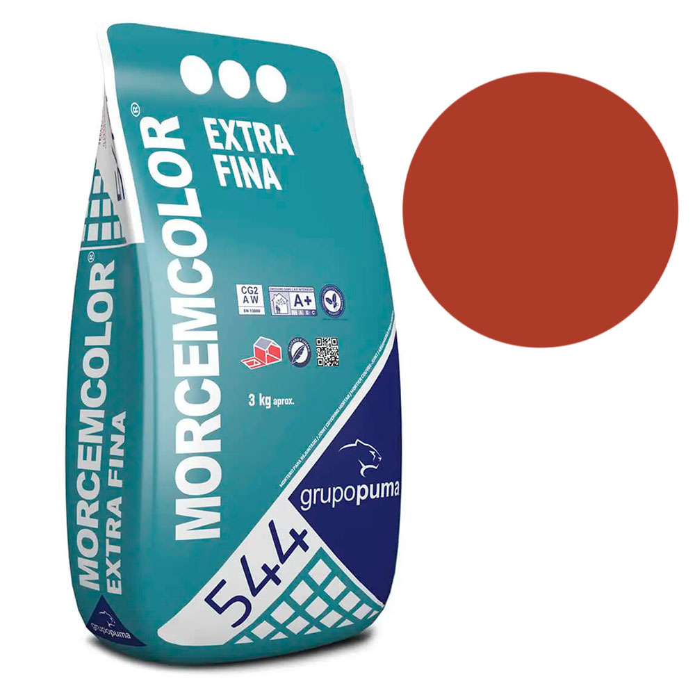 Junta Borada Fina Morcemcolor Extra 3 kg - Rojo