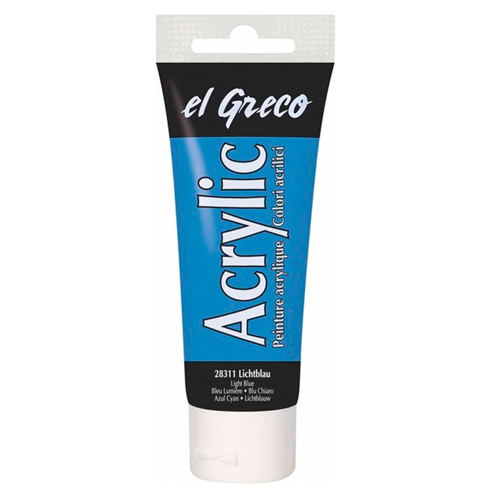 Pintura el Greco Azul Claro Acrílica 75ml