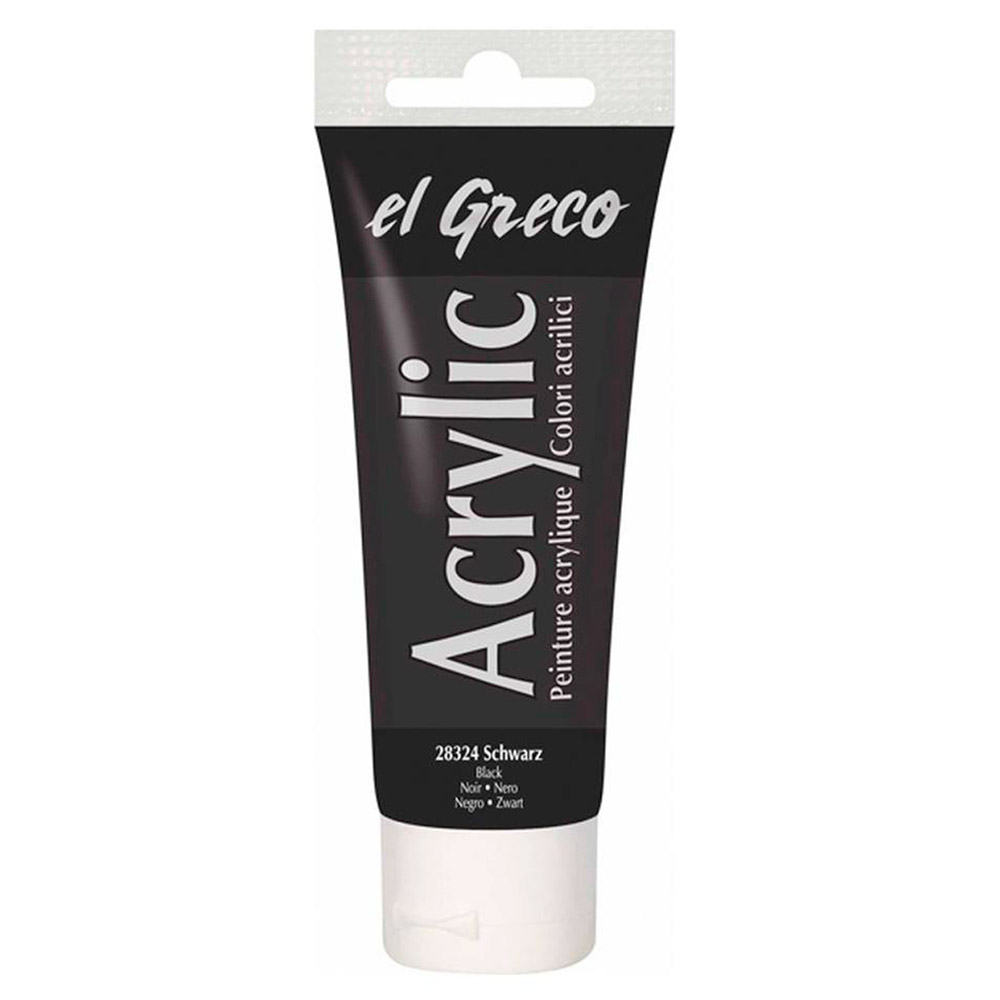 Pintura el Greco Negro Acrílica 75ml