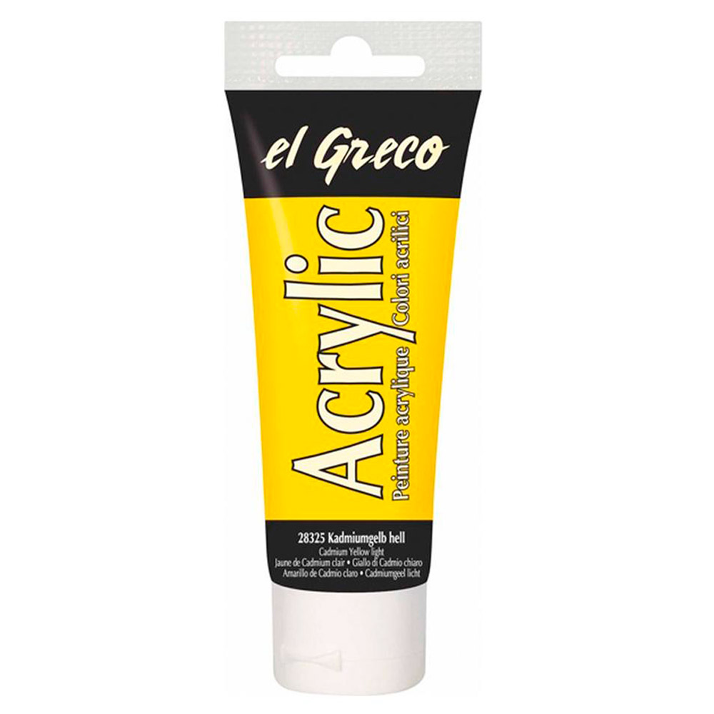 Pintura el Greco Amarillo Cadmi Acrílica 75ml