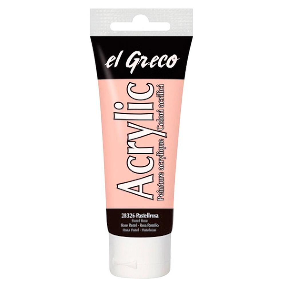 Pintura el Greco Pastel Rosa Acrílica 75ml