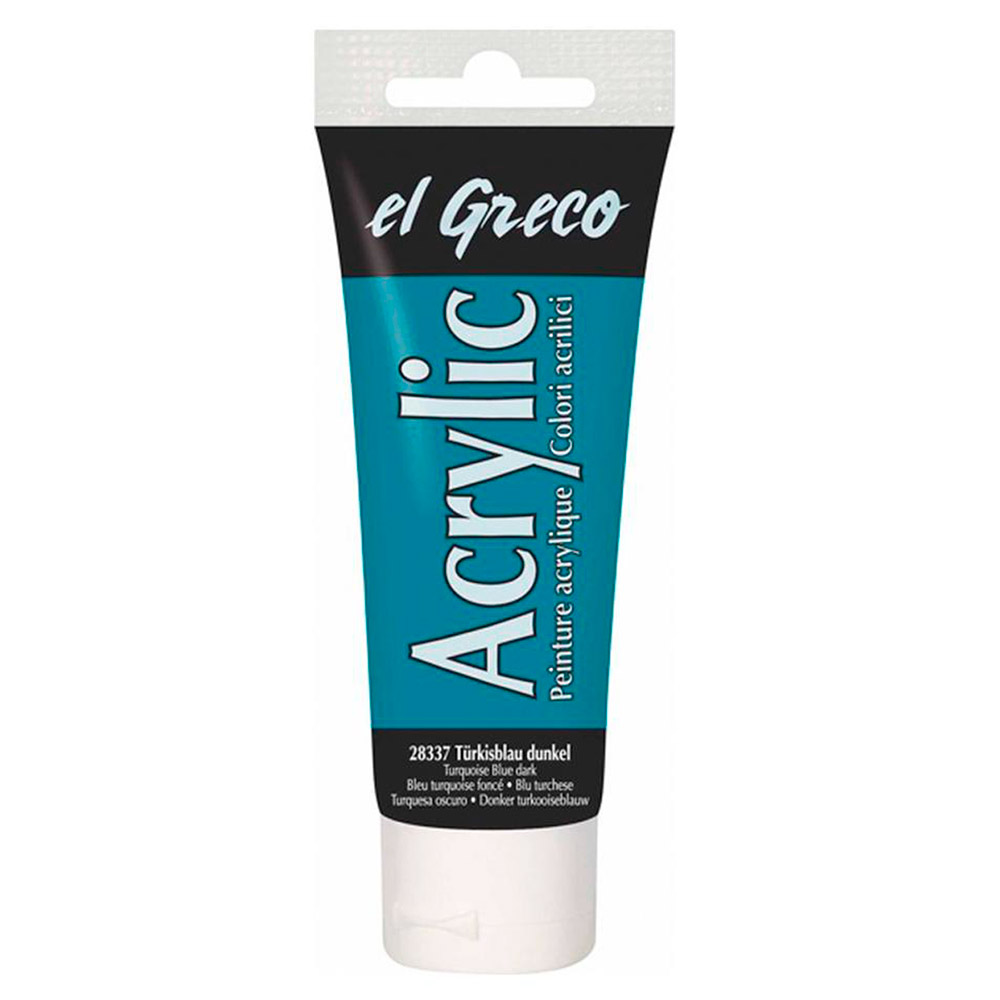Pintura el Greco Azul Turquesa Osc Acrílica 75ml