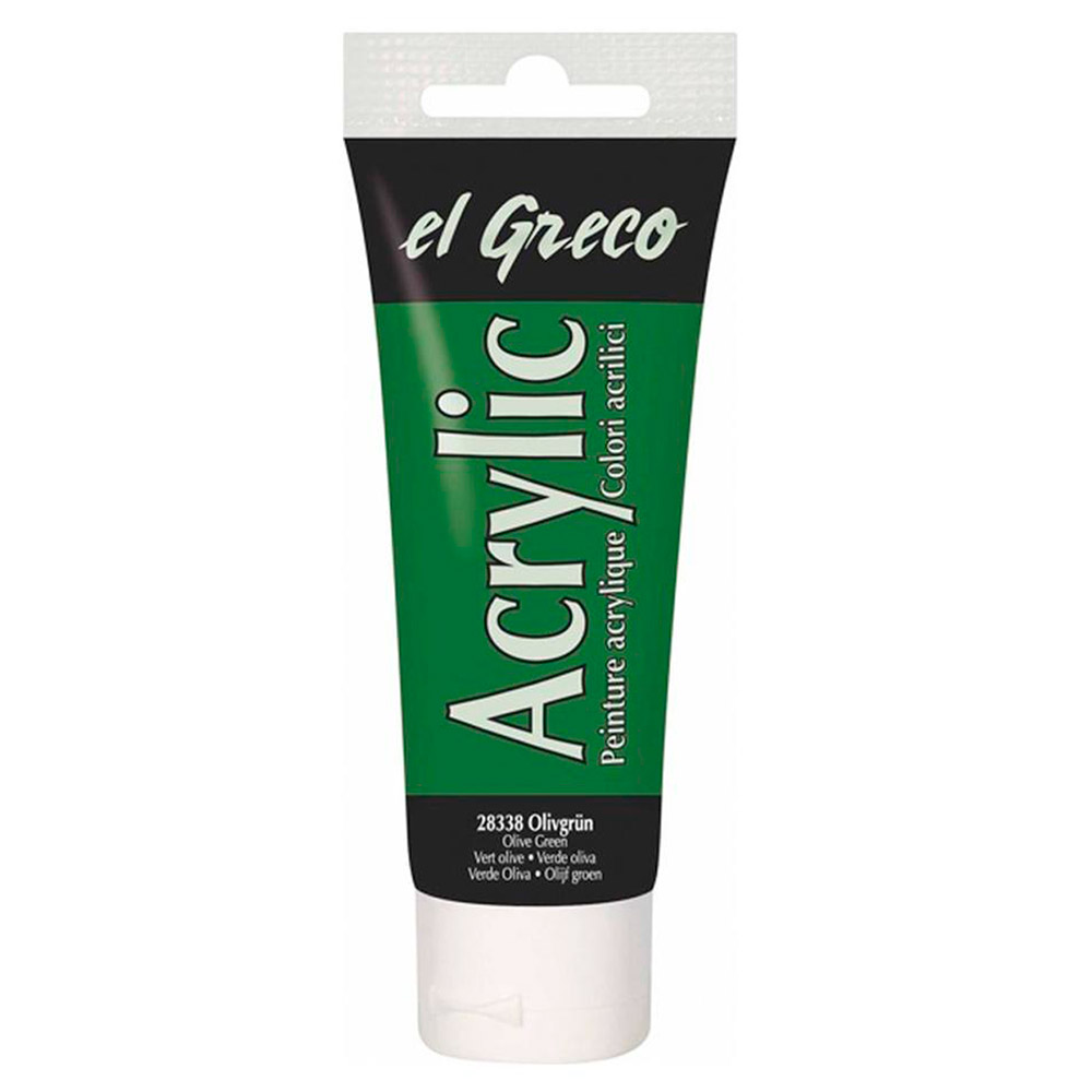 Pintura el Greco Verde Oliva Acrílica 75ml