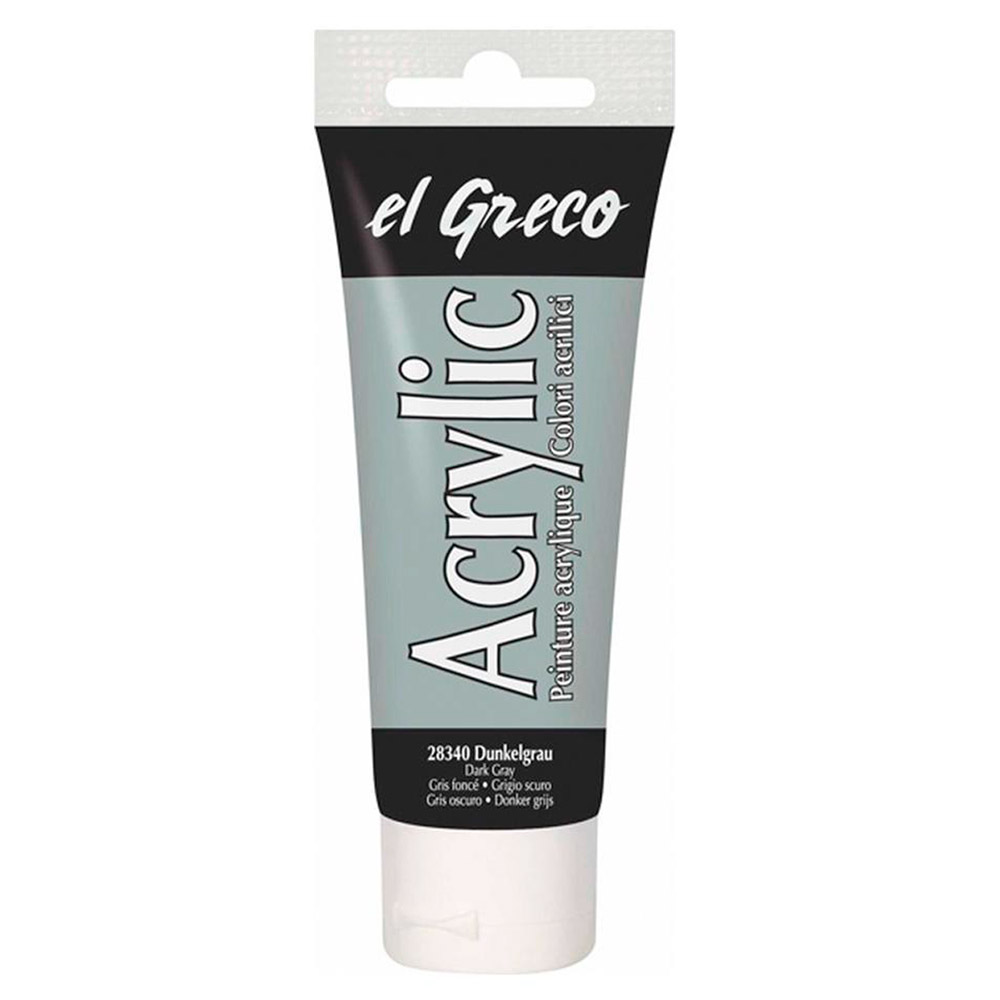 Pintura el Greco Gris Oscuro Acrílica 75ml