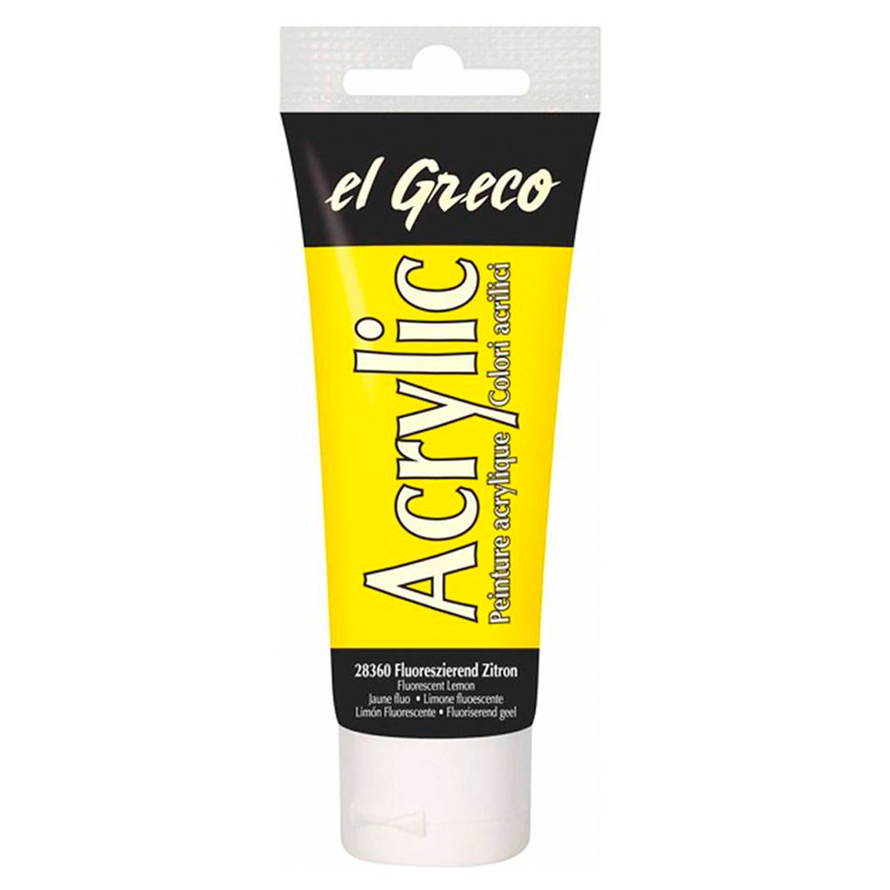 Pintura el Greco Citron Fluor Acrílica 75ml