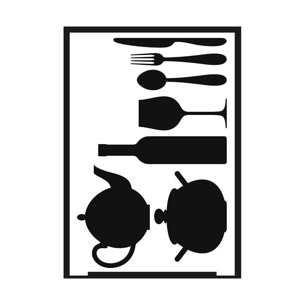 Plantillas Autoadh. Negativo Cocina 15x21Cm.