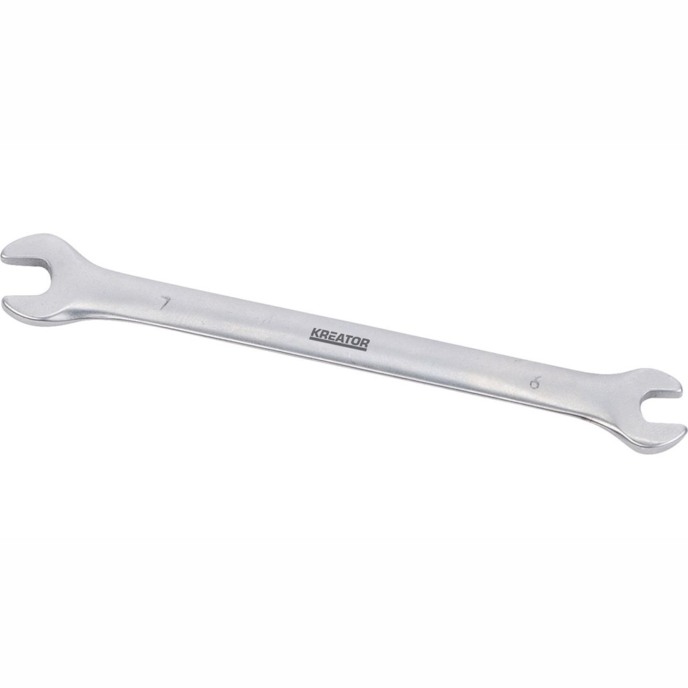 Llave Fija 2 Bocas 120mm Acero 6mm/7mm KRT501001